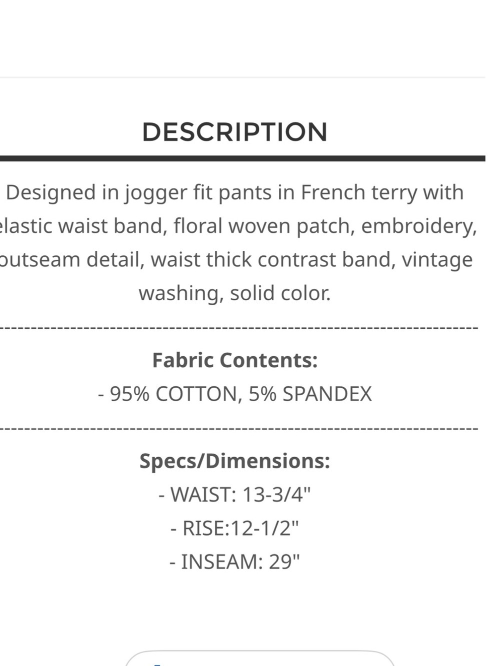 POL Patchwork Drawstring Jogger Pants - Picture 6 of 8
